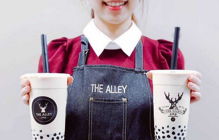 Logo Quán Trà Sữa The Alley